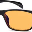 GAMMA RAY OPTICS Blue Light Blocking Glasses Orange Tint (1.50x)