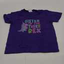 Sister of the Three Rex Birthday Dinosaur Family Matching T-Shirt Navy Blue