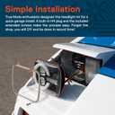 TRUE MODS 5x7 7x6 Inch H6054 Black LED Headlights H4 Sealed Beam Replacement Lamp for Jeep Wrangler YJ Cherokee XJ [DOT Approved] Ford Econoline Chevy Express GMC Savana TOYOTA Pickup Nissan D21 Dodge