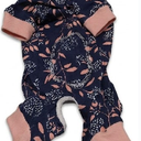 Dog Surgery Recovery Suits, Sleeveless Dog Recovery Suit Male, E-Collar & Cone Alternative Bodysuits After Surgery, Striped Dog Onesie Pajamas, Pet Surgical Vest for Wound Care Size S