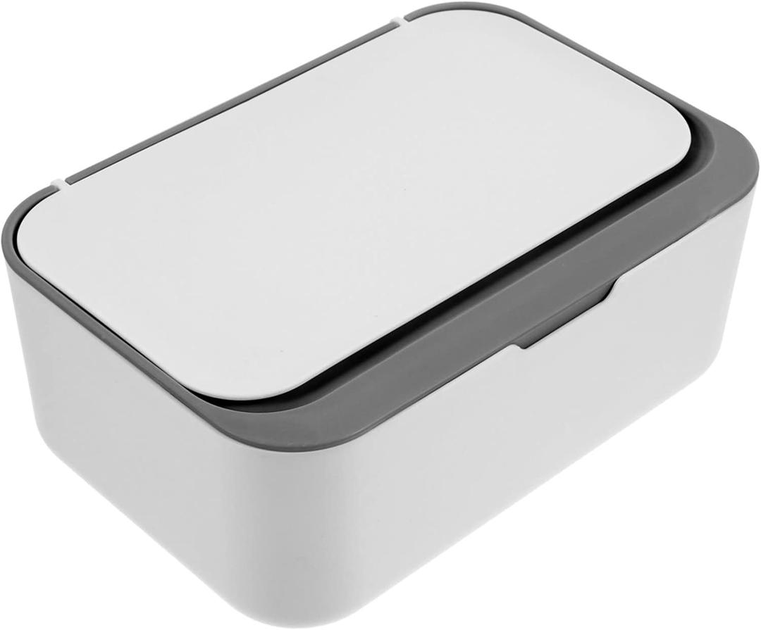 Portable Wipes Storage Container Lid Large Capacity Wipe Dispenser Box for Home Office and Travel Dustproof and Easy to Clean