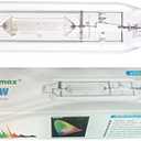 Vegelumax MH 1000W Metal Halide Single Ended HID Grow Light Bulb Lamp High PAR Enhanced Blue and Violet Spectrums for Hydroponic Horticulture Vegetative Growth,CCT 6000K,92,000Lumens,E39 Base, Pack Of 2