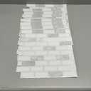 Art3d 10-Sheet Peel and Stick Backsplash Tile in White Marble, Self-Adhesive Wall Tiles Stick on Kitchen Laundry Room RV Renter - 12 x 12 Inch