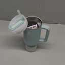 STANLEY Quencher H2.0 Tumbler with Handle and Straw 40 oz | Flowstate 3-Position Lid | Cup Holder Compatible for Travel | Insulated Stainless Steel Cup | BPA-Free | Seafoam