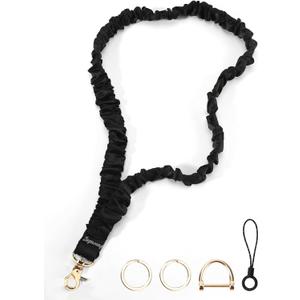 Zugzwang Stretchy Scrunchie Lanyard for ID Badges & Keys - Teacher Lanyard, Cute Elastic Necklace for Women, Nurses (Rose Red)