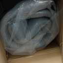 Kingfun 3 Inch CertiPUR-US Memory Foam Camping Mattress, Waterproof Roll up Sleeping Pad, Comfortable Thick Floor Sleeping Mats for Car Truck Tent with Removable Travel Bag (Twin, Light Blue)