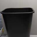 Rubbermaid Commercial Wastebasket Trash Container, 41QT/10.25 GAL, Plastic, Black, Stackable Trash Can for Bedroom/Bathroom/Office, Fits Under Desk/Sink/Cabinet