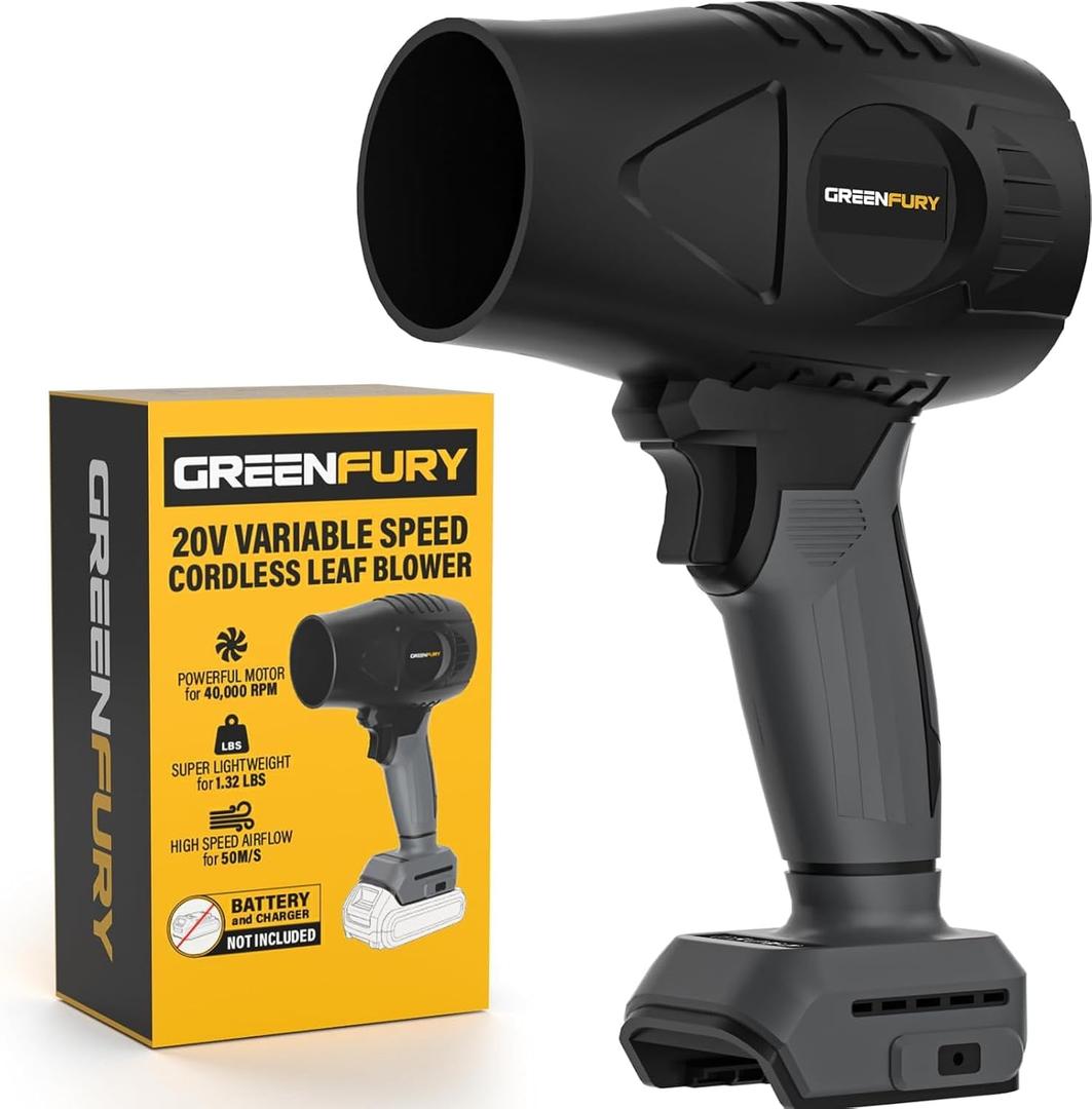 Leaf Blower Cordless, Compatible with Dewalt 20V Max Battery (Battery and Charger Not Included), Lightweight Handheld Blowers for Lawn Care, Patio Cleaning, Dust, Leaves