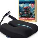 Elmara Doctor-Designed Semi-Truck Seat Cushion for Truck Driver  The Ultimate Comfort Solution for Long-Haul Drivers  Trucker Seat Cushion  Semi Truck Accessories (Black)