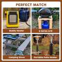 10 ft. Propane Hose Adapter, Propane Hose with P.O.L Fitting, Regulator for RV, Gill, Gas Stove, Gas Generator, Gas Hose for Heater, for MH9B, Portable, Buddy, and MH18B Big Buddy, and more.