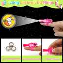 Easter Party Favors for Kids , 24 Pack Easter LED Light Up Finger Lights Easter Basket Stuffers for Kid Boys Girls Easter Egg Hunt Filling Treats Easter Basket Stuffers Easter Party Favor