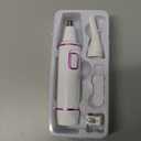 AREYZIN Nose Hair Trimmer for Women-2025 Professional Painless Eyebrow Trimmer and Nose Trimmer Facial Hair Removal Nasal Hair Clippers Professional, Easy to Clean, Dual-Edge Blade,White