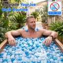 Massive Reusable Ice Cubes Refreezable Ice Cubes Without Diluting Reusable Ice Cubes for Drinks Party Bars Ice Bath Camping