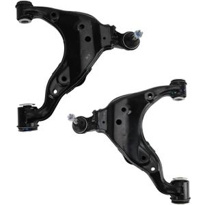 TRQ Front Lower Driver and Passenger Side Control Arm and Ball Joint Set 2 Piece Compatible with 2016-2023 Toyota Tacoma