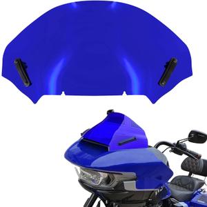 Motorcycle Windshield Windscreen Wind Splitter Fit for Harley Road Glide FLTRXSE 2023-later FLTRX FLTRXSTSE 2024-later for Dual Headlights (Blue)