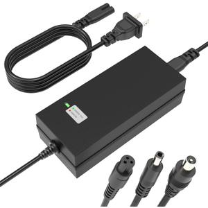 EVAPLUS 42V 2A Charger 3 Plugs(8mm 3-Prong, 5.5mm DC connectors and 8mm/0.31in one-Prong) Universal for 36V Lithium Battery