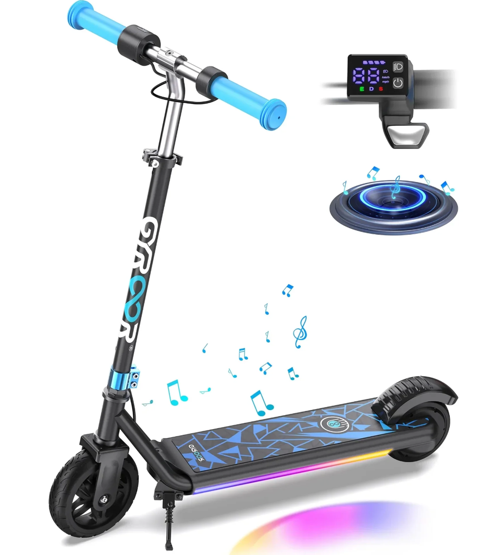 Gyroor H30 Max Electric Scooter for Kids, LED Dispaly, 150W H30Max-Blue