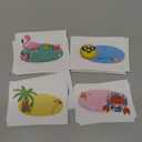 Henoyso 108 Pcs Summer Desk Name Tags for Classroom Hawaaii Beach Classroom Decor Locker Name Tags for Kindergarten, Preschool, 1st, 2nd & 3rd Grade Teacher Nameplates for Student