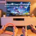 GagaKing 2 Pack Steering Wheels for Nintendo Switch 2 Joy Con(2025), Detachable Controller Racing Wheels for NS2 Mario Kart World/ 8 Deluxe, Comfortable Grip, Family Games Switch 2 Accessories (Blue-Orange)