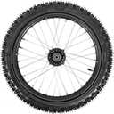 Trkimal 70/100-17 (2.75x17) 1.6x17 Front Wheel Tire and Rim Inner Tube with 12mm Bearing Assembly Motocross Off Road for Dirt Pit Bike (70/100-17(12mm inner bearing))