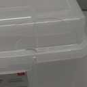 IRIS USA 5" x 7" Photo Storage Box Craft Keeper, Transparent Protection Container with 6 Organization Holder Cases for Pictures, Tasks, Scrapbooking, Stationery Storage, Clear