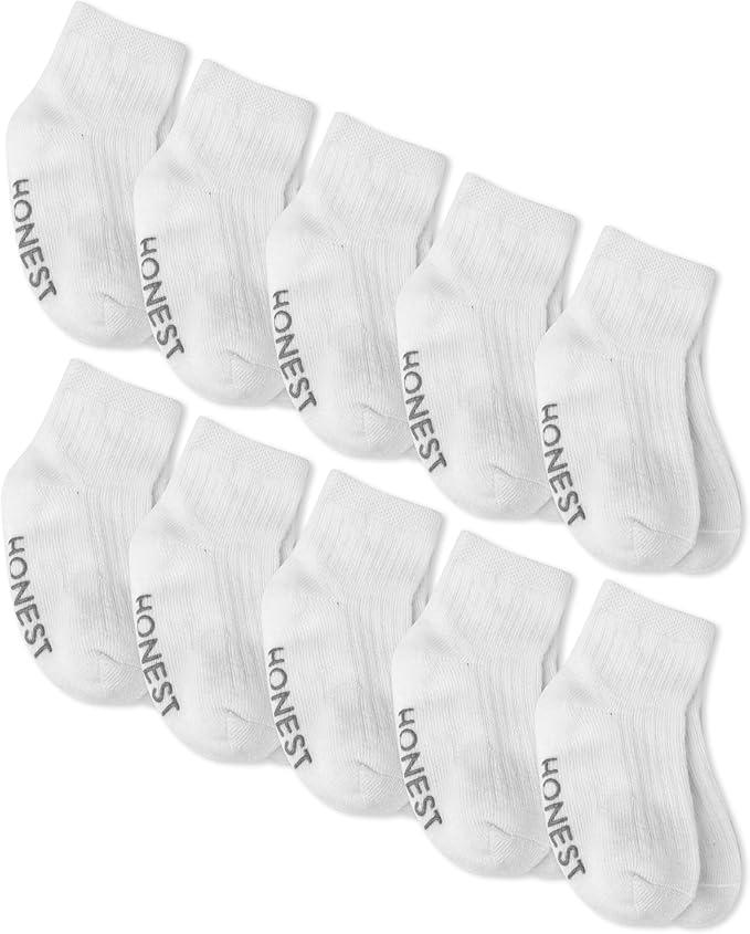HonestBaby Baby Girls' Cozy Socks (Multipack) 12-24 Months