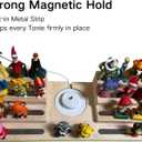 Tonie Shelf for toniebox1 and toniebox2, 4 Tiered Magnetic Display Shelf,Tonie Figure Holder Tonies Stand for Kids Room (4-Tiered)