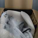 COLAMY Bar Stools Set of 2, Modern Swivel Bar Chairs, Adjustable Upholstered Barstools Counter Height with Full Backrest for Bar, Dining Room, Kitchen Island, Beige