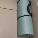 Retrospec Solana Yoga Mat Thick 1/2in Non-Slip Workout Mat with Nylon Strap - 72x24in Exercise Mat for Pilates, Stretching & Fitness - BPA Free, Easy Clean (Sage)