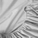 Linen Closet 100% Cotton Twin Sheets Set, 3 Pieces - Light Grey - Cooling & Crisp Percale - Breathable Sheets & Pillowcases Set For Twin Bed - Deep Pocket Fitted Sheet - Juego De Sbanas