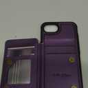 Vinich for iPhone 16e Wallet Case with Card Holder, RFID Blocking Credit Slots Kickstand Shockproof Phone Cover for Women Men, Purple