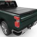AUTOSAVER88 FRP Hard Tri-fold Truck Bed Tonneau Cover Fits for Chevy Silverado/GMC Sierra 2500 3500 HD 2020 2021 2022 2023 2024 2025 2026 6.9ft Bed