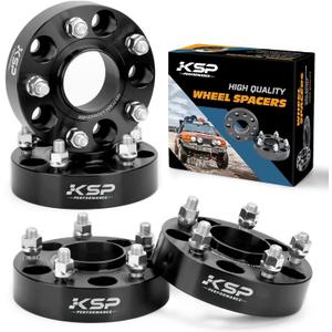KSP 5x5 Wheel Spacers for Grand Cherokee 1999-2010,Wrangler 2007-2018,1.5" Thick 5x127mm Wheel Spacer with 71.5mm Bore 1/2-20 Stud Compatible with J-e/ep Commander XK,38mm Tire Spacer for WJ WK JK JKU (black)