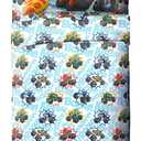 Jay Franco Blaze and The Monster Machines Off to The Races Toddler Size Sheet Set - 3 Piece Set Super Soft and Kids Bedding - Fade Resistant Microfiber Sheets (Official Blaze Product)