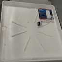 Camco Stackable Washing Machine Drain Pan - Measures 25 (L) x 27 (W) - Great for Apartment-Sized Washers or Stackable Units - Protects Floors from Leaks - Crafted of Heavy-Duty Plastic (21006)