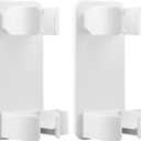 2Pack Curling Iron Holder Hot Tools Holder,Hair Dryer and Hair Tool Organizer Wall Mounted,Hairdressing Hanging Rack for Flat Irons,Curling Wands, Hair Straighteners,Combs
