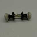 NCL White Door Knobs, Matte Black Keyless Door Handles, Porcelain Door Levers, Interior Bath Door Knob
