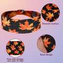 AMCAMI Boho Headbands for Women Wide Bandana Hair Bands Fall Headbands for Women Non Slip Workout Cloth Elastic Hair Accessories (Thanksgiving 3)