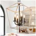 Farmhouse Chandelier, Industrial Lantern Dining Room Lighting Fixtures