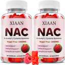 NAC Gummies for Kids & Adults, N Acetyl Cysteine 1000mg NAC Supplement for Antioxidants & Immune Support, Lung & Liver Health, Raspberry Flavor 120 Count