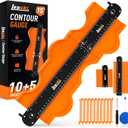 Lenski Fathers Day Dad Gifts from Daughter Wife Son, Contour Gauge Tool With Lock 10+5 Inches, Super Gauge Shape and Outline Tool for Corners and Contoured, Woodworking DIY Tools for Men Husband Dad