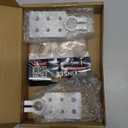 Bevinsee 6 Spot Battery Terminal Connector Clamps 4/0(XL) AWG Gauge, Positive and Negative (+/-)(Pair) for Standard SAE Post Style, Multi-size Hole Holder for AGM with M8*4 M6*8 Bolts M8*2 Fasten Bolt