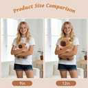Capybara Plush Cute Capybara Stuffed Animal Kawaii Plush with Wearable Toast Headgear Bread Capybara Gifts Cute Plush Pillow Soft Toy Gifts for Kids Boys Girls 9 Inch