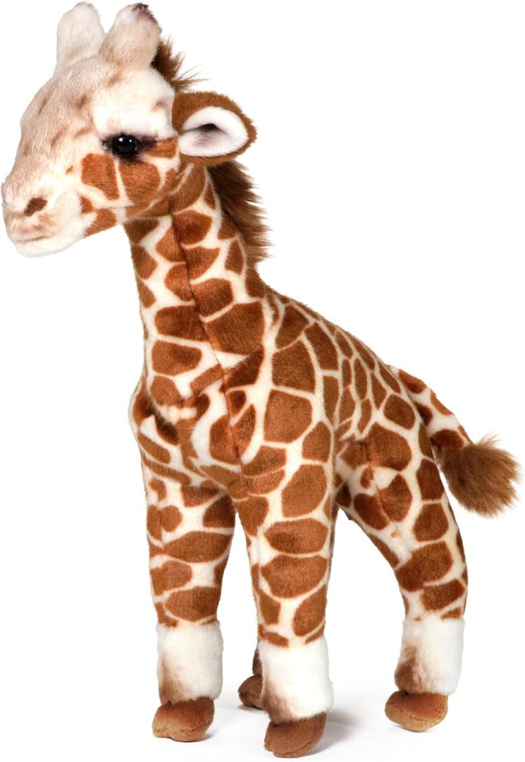 Bearington Twiggie Giraffe Stuffed Animal - 15" Soft and Realistic Baby Giraffe Plush Toy with Cuddly Faux-Fur - Adorable Stuffed Animal Giraffes Gift for Kids, Zoo Lovers, and Plush Collectors