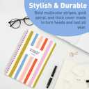 4 x Sweetzer & Orange Academic Planner 2025-2026  Student Planner for August 2025 to July 2026  Weekly & Monthly Layout  Sturdy Cover & Stickers  Multicolor Stripes Design  5.5 x 8.5 (Striped)