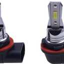 2PCS 12V 6000K Headlight White Bulbs POL-4011029 4011029 Compatible With 1993-2018 Polaris Ranger Headlight 700 80W RZR 500 800 900