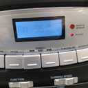 Supersonic Black Edition Vintage Bluetooth Stereo System Home Music Audio System,CD/MP3 Player,AM/FM Radio,Dual Cassette Player/Rec USB inputs,Detachable Speakers,AC/DC,(Remote Included)Matte Black