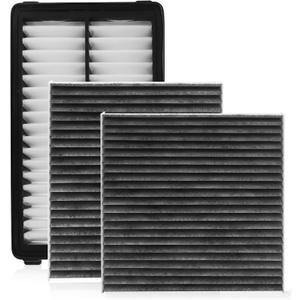 Comb Engine Cabin Air Filter for Kia Carnival 3.5L 2026 2025 2024 2023 2022 (Except Hybrid) (Cabin Filters Located Rear under the Hood & Glove Box)