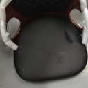 VECELO Bar Stools Set of 2, Adjustable Counter Height Stools with Bentwood Back, Armrest&Footrest, Swivel PU Leather Bar Chairs for Kitchen Island, Coffee Shop and Salon, Black, Quilted Elegance