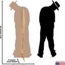 Cardboard People Gangster Silhouette Life Size Cardboard Cutout Standup, One Size